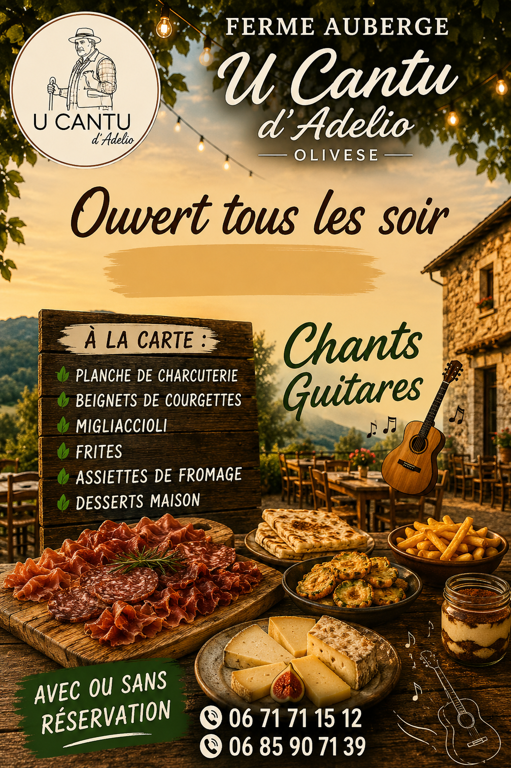U Cantu in Olivese: der Bauernhof und seine korsische PDO-Charcuterie