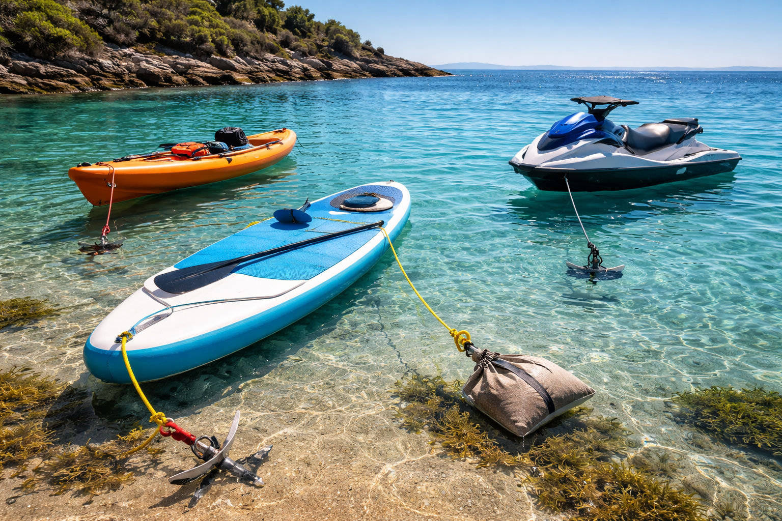 Paddle, kayak, jet-ski, pédalo et plongée dans le golfe de Sagone